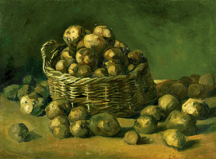  文森特·威廉·梵高  Vincent Willen Van Gogh ——土豆与篮子 (1)